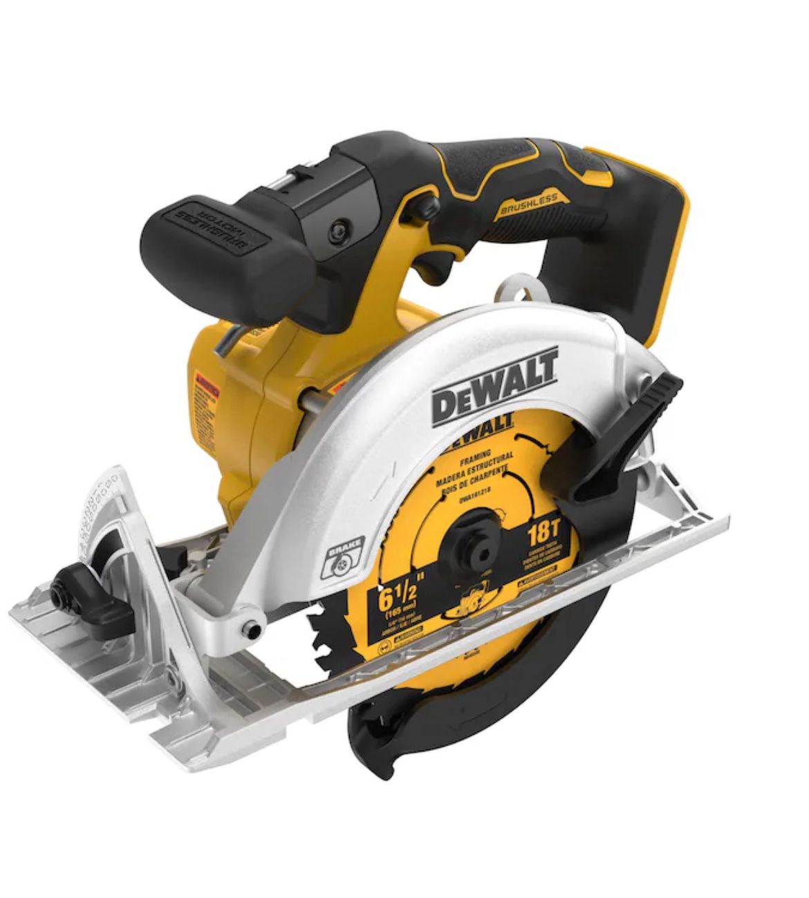 DEWALT XR 20-volt Max 6-1/2-in Brushless Cordless Circular saw