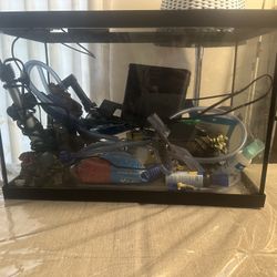 FISH TANK with everything in it 