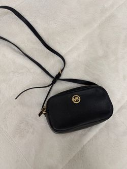 Michael Kors Black Leather Crossbody Bag
