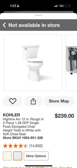 Kohler Highline Arc 2-Piece Elongated Toilet White