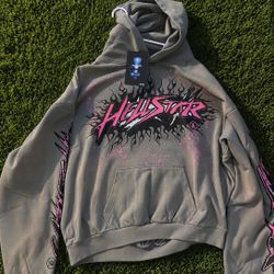 Hellstar Pink/Gray  Hoodie 