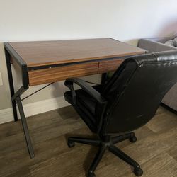 chair and desk $60
