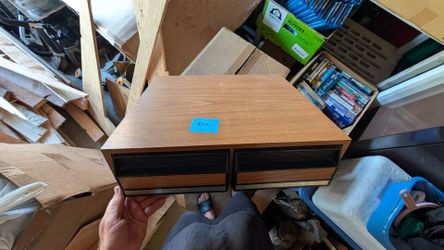 Vhs storage shelf