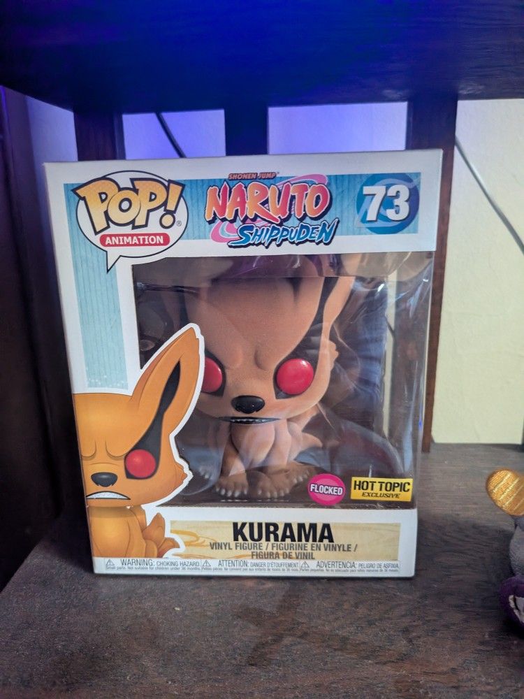 Naruto Shippuden Kurama Funko Pop 73 Hot Topic Exclusive (Flocked)