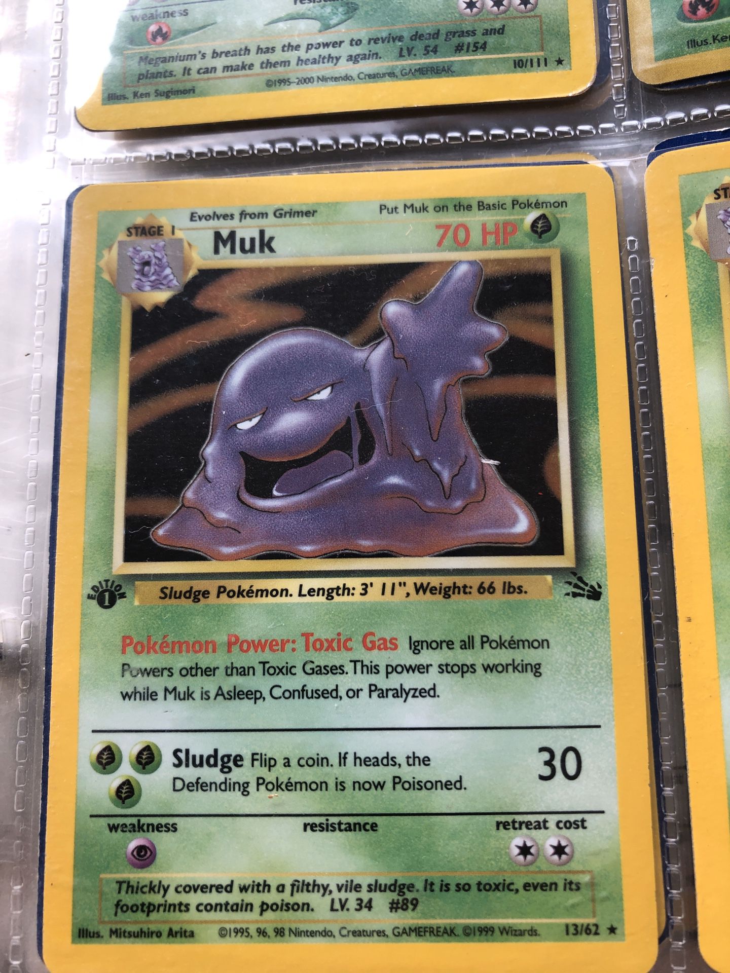 First edition holographic Muk, perfect condition!!!