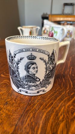 1887 commemorative mug for Queen Mary’s golden jubilee