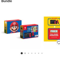 Brand New Under Opened Nintendo Switch With Free Download. 