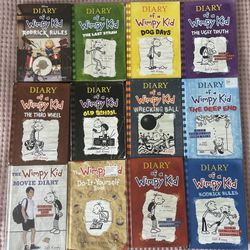 Lot of 12 Diary of a Wimpy Kid Hardcover By Jeff Kinney Kids Children Chapter book Summer Reading