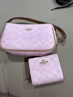 Coach Signature Shoulder Bag and Wallet Set