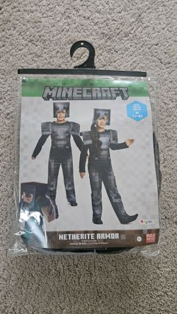 Minecraft Netherite Armor Child Costume Size M