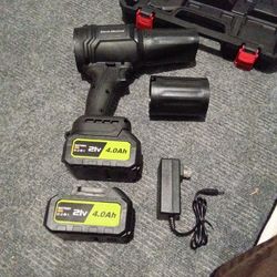 Storm Machine, Black, New, Two Batteries, Charger, Two Direction Cones
