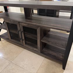 Industrial Rustic TV Stand – Fits up to 65” TV (Great Condition)