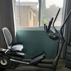 Combo recliner bike/ elliptical