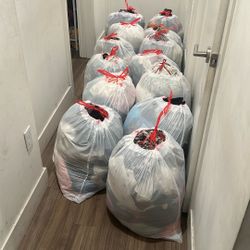 Lot Women And Kids Clothes. Mix Sizes . All 13 Bags Only For $100!! 