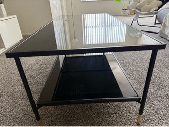 Black side table
