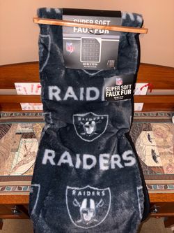 Raiders Super Soft Faux Fur Blanket