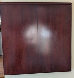 Mahogany Egon enclosed whiteboard