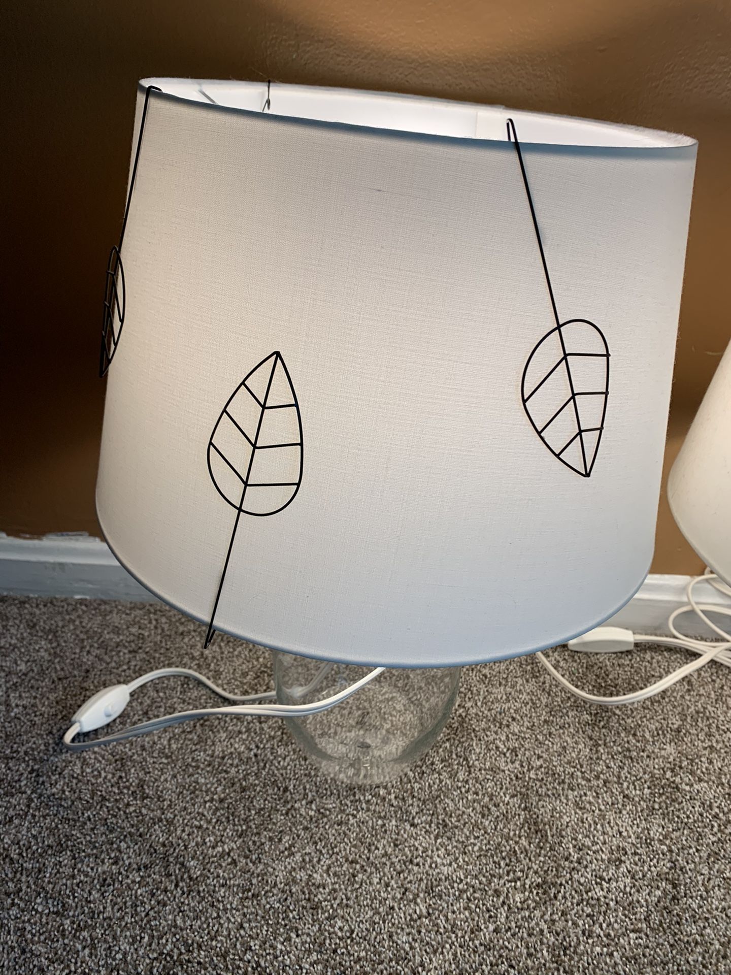 White IKEA table lamps