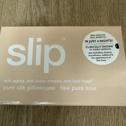 Brand New Queen Size Tan Slip Silk Pillowcase
