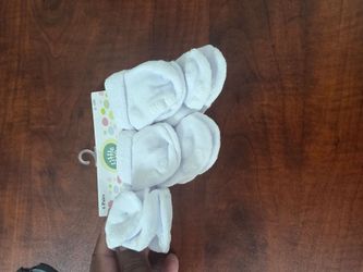 Little Me White Baby Socks 6 Pairs 0-6M