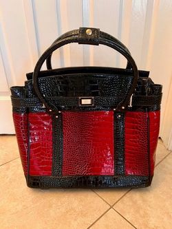 Red/Black Laptop/Work Roller Bag-$30