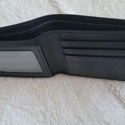 Coach black leather wallet