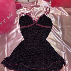 Black And Pink Lingerie Dress 