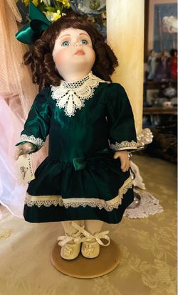 Tarkos Porcelain Christmas Tasha Collector Doll