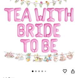 Bridal Shower Tea Pink Decor. 
