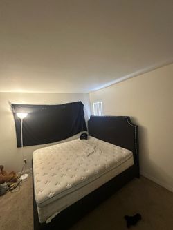 King bed frame and 55 inch Roku n stand