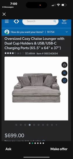 Chaise lounger oversized