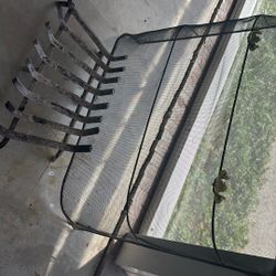 Fireplace screen, and log holder( See Description For Dimensions)