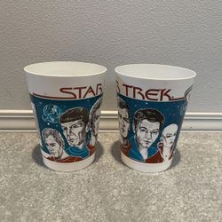 Star Trek The Motion Picture Coca Cola Movie Cups 1979