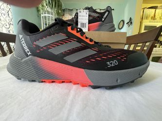 Adidas Mens Terrex Agravic Flow 2 Trail Running Shoes Size 8 Core Black/Grey F