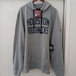Houston Roughnecks 47 Brand Men's XFL Official Merchandise Gamebreak Headline Hoodie 2XL