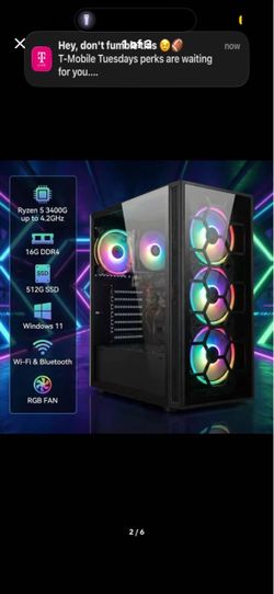 Ryzen 5 3400G up to 4.2GHz gaming pc