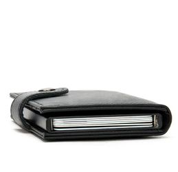 Cool RFID Black Leather Men's Card Holder Card Bifold Small Wallet For Men