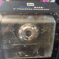 8 inch dual pre amplified subwoofer