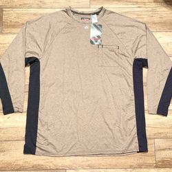 Bulwark FR Flame Resistant Long Sleeve Crewneck Pocket Work Shirt Mens 3XL