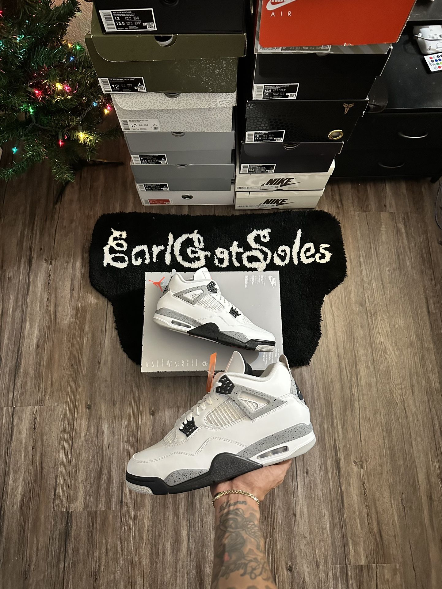 Jordan 4 White Cement Size 12