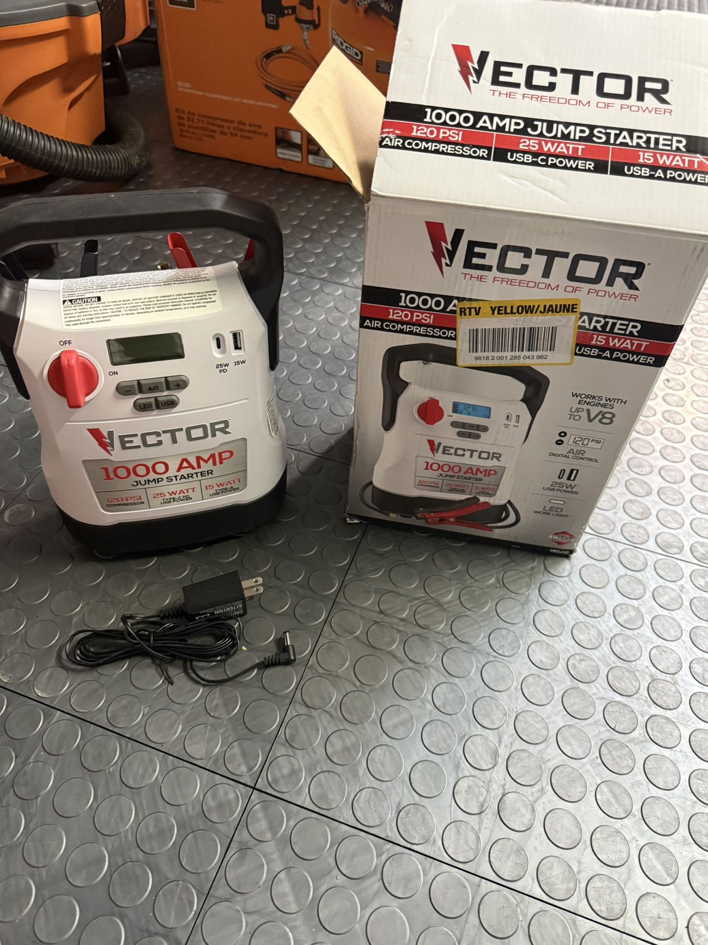 Vector 1000 Amp Battery Jumper/Compressor