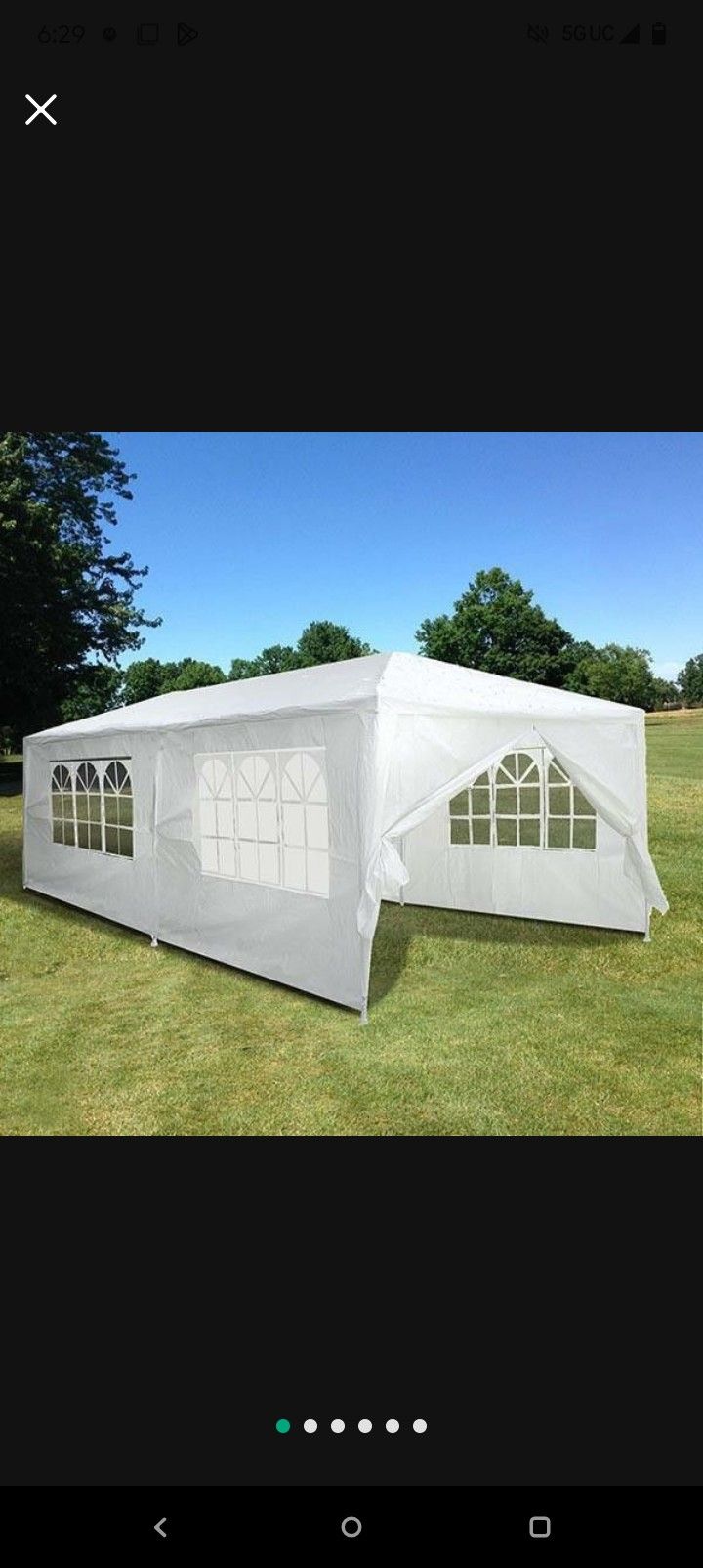 Party Tent 10x20 6 Walls