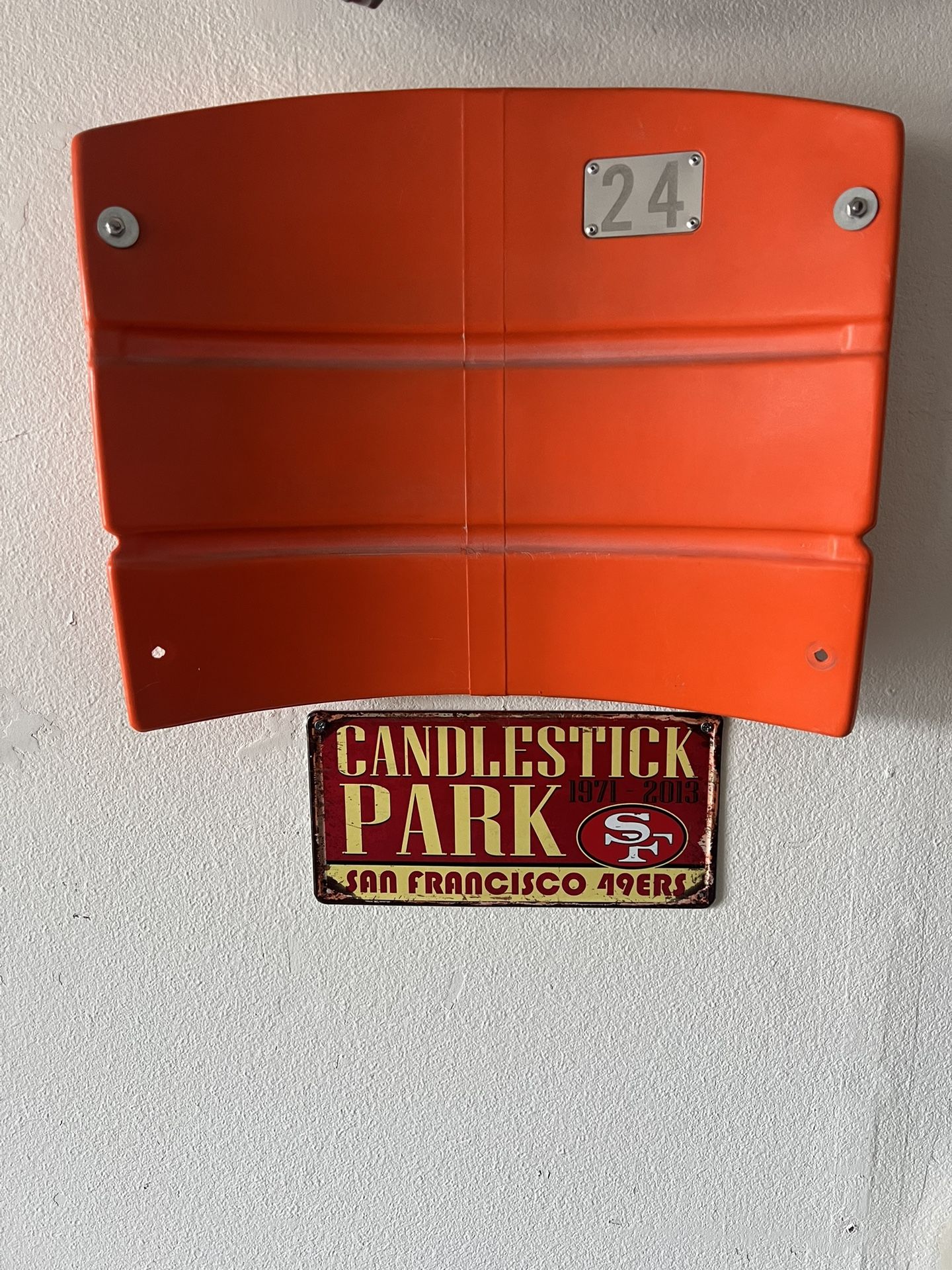 49ers Seat candelstick park seat back
