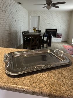 21” Stainless Steel Serving Tray