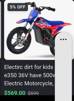 Electric Dirt bike 36v