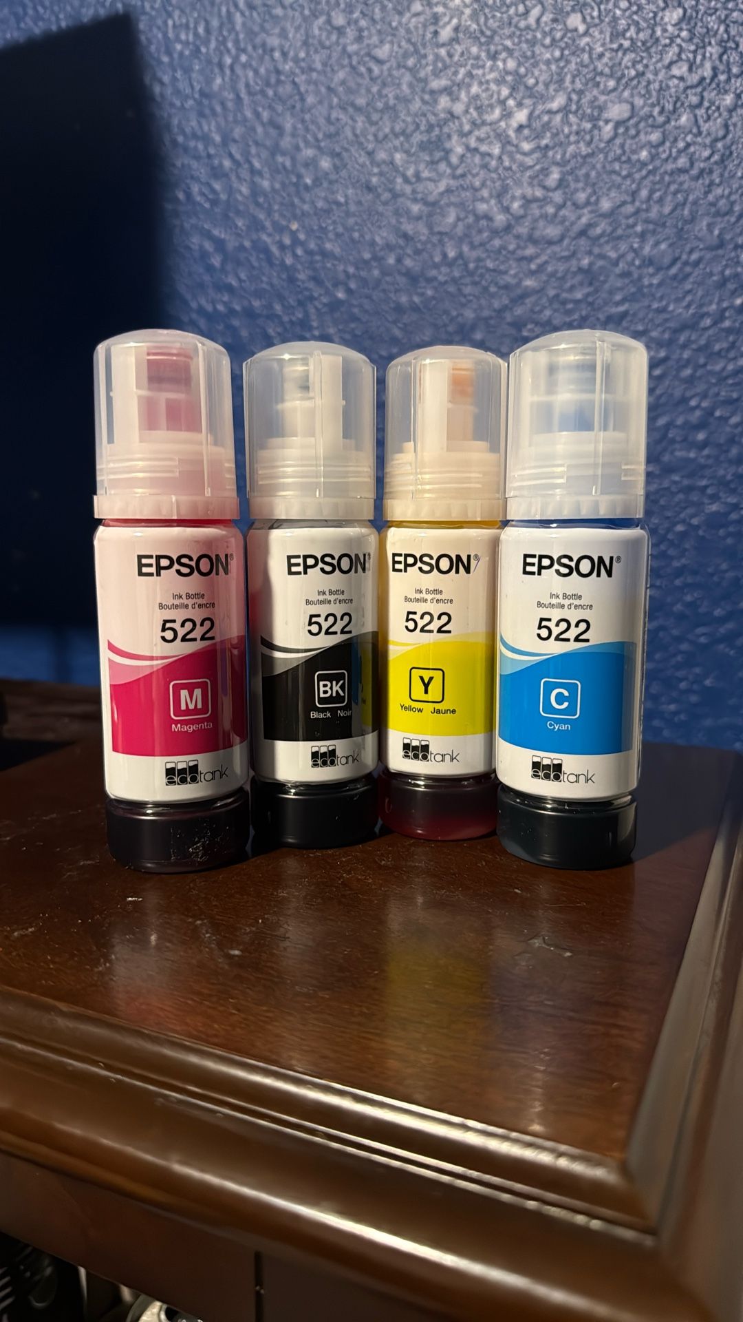 Epson-522 Ink : Black, Yellow, Magenta, Cyan
