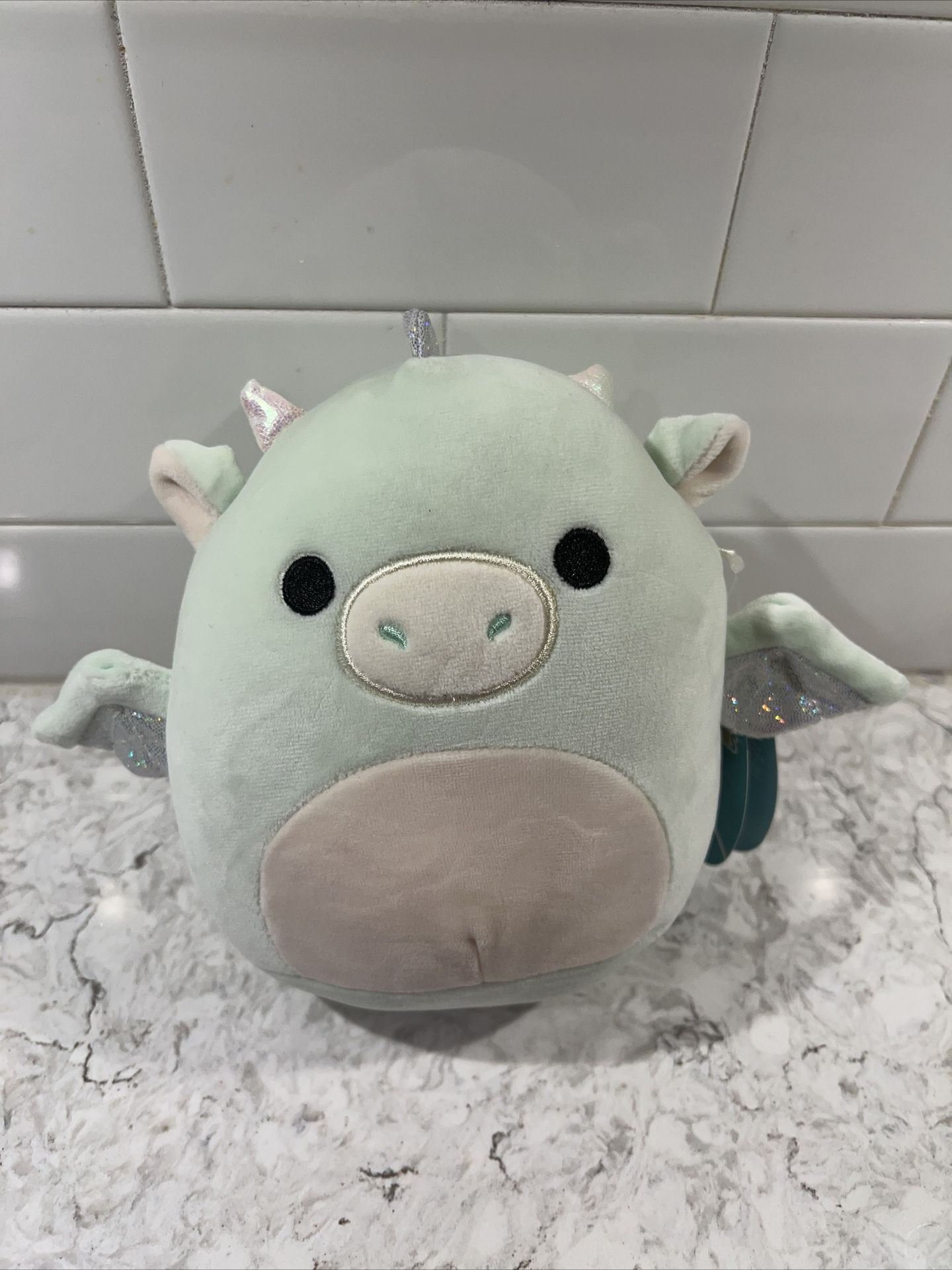 Squishmallows Drew the Dragon 7 inch Plush Mint Green NWT