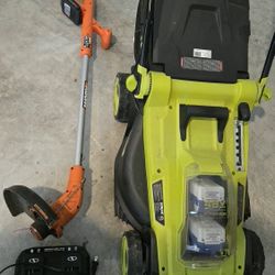 Sunjoe Lawn Mover & Edge Trimmer 