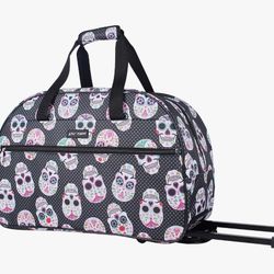 Betsey Johnson Bags Betsey Johnson Sugar Skull Rolling Luggage 