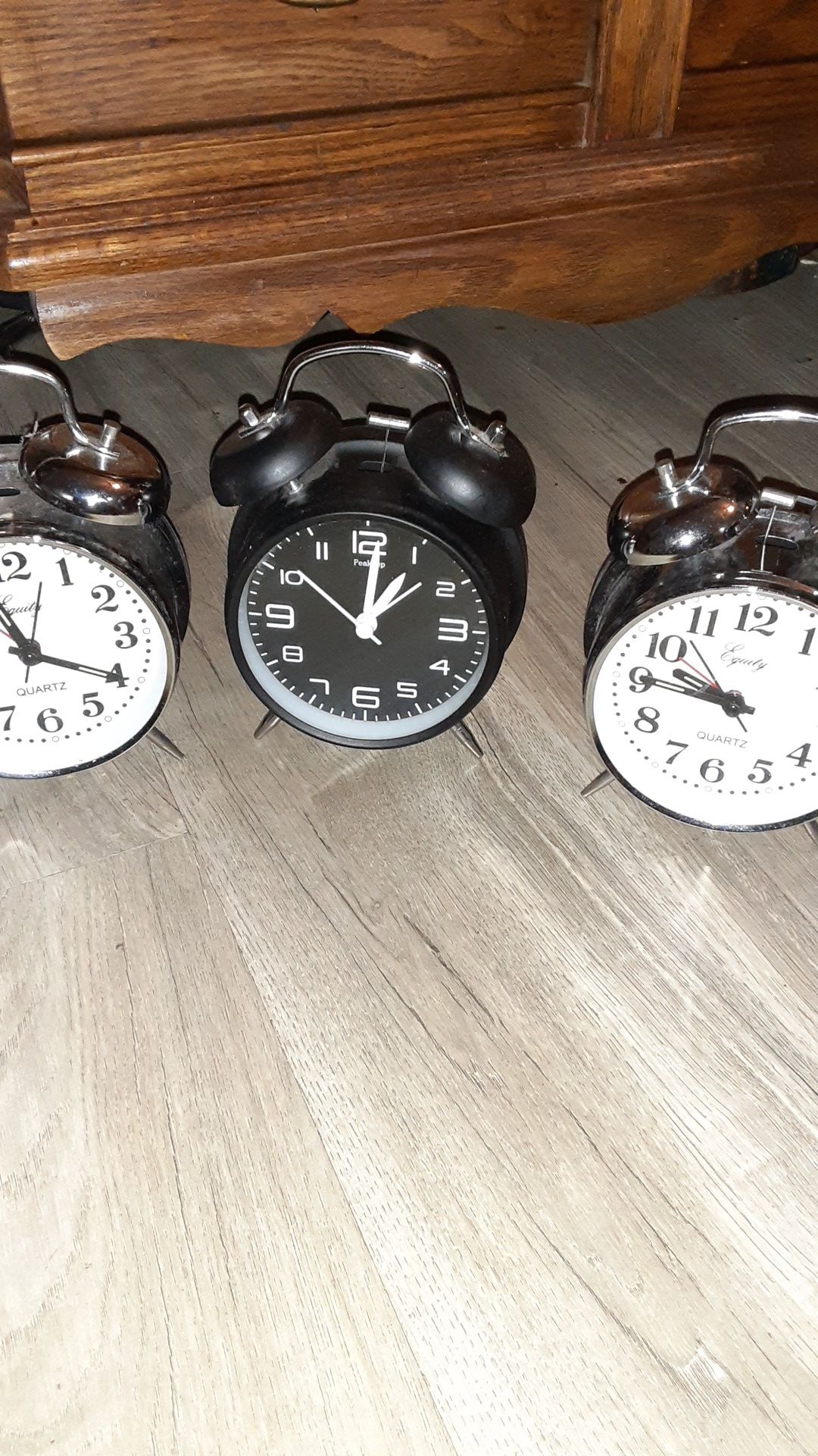 3 alarm clocks